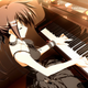 Minakami Yuki playing the piano. (The Soundtrack features some great piano tunes by the way.)